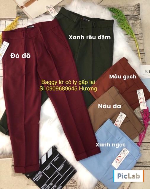 Quần Baggy nữ công sở hàng VNXK giá tận xưởng thanh lịch, thoải mái cho người đi làm