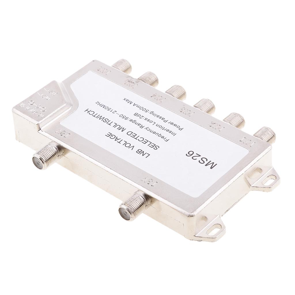 2 In 6 Diseqc Switch Satellite Multiswitch For TV Receiver