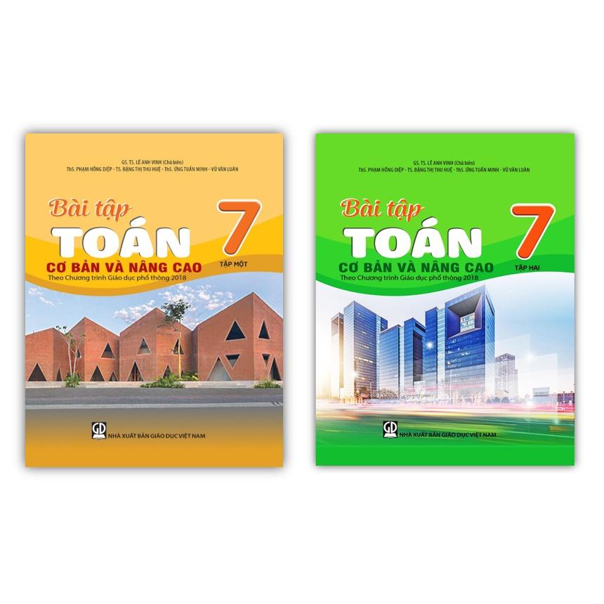 Sách - Combo Bài tập Toán 7 tập 1 + tập 2 cơ bản và nâng cao