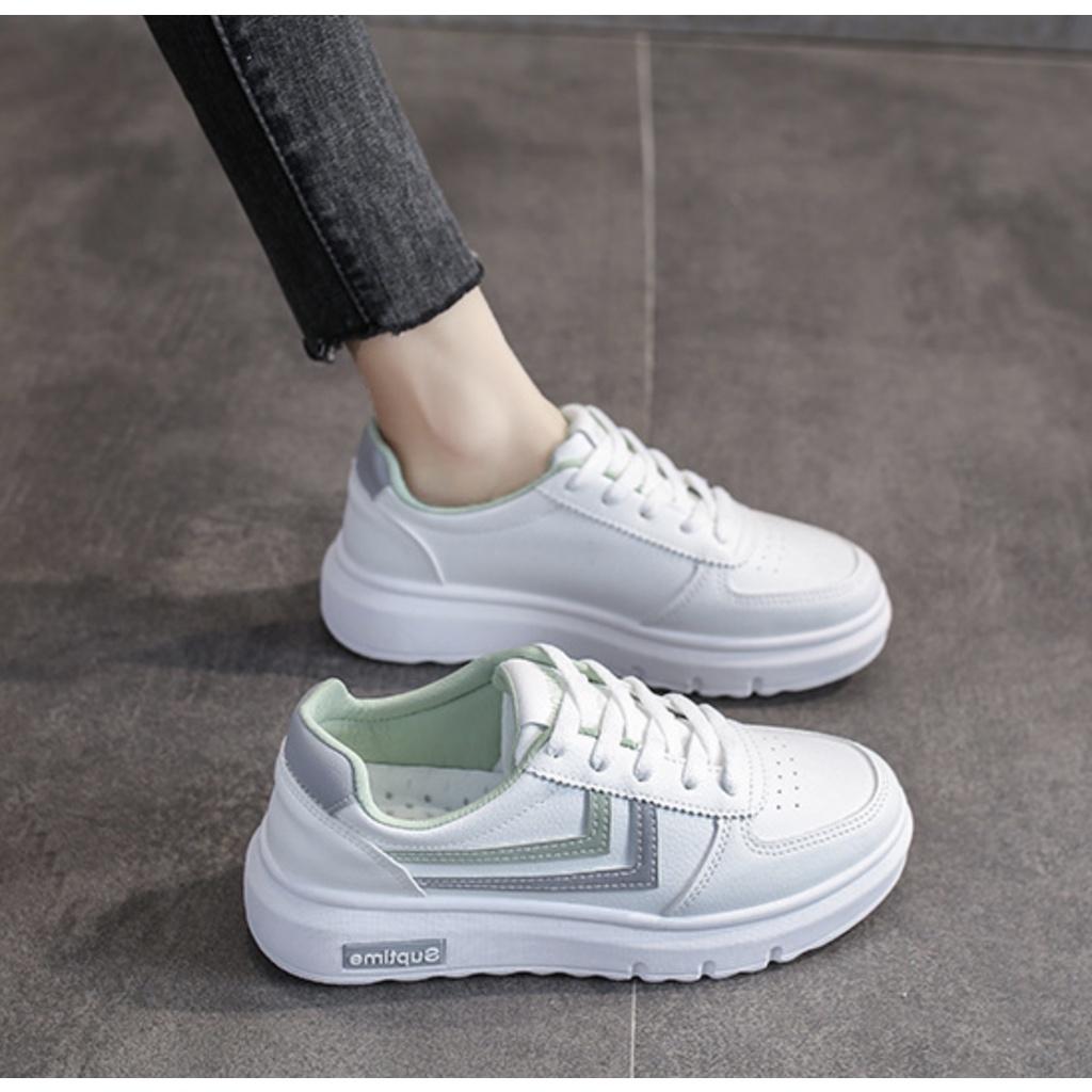 Giày nữ thể thao sneaker phối đơn giản dễ phối đồ MS 104