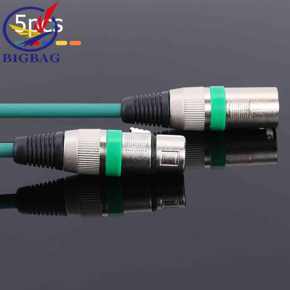 Set 5 Dây Cáp Âm Thanh 3Pin XLR Mạ Bạc
