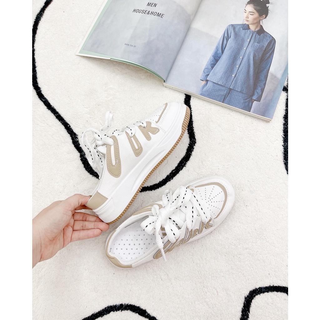 Giày sneaker nứ phối hoạ tiết cực xịn