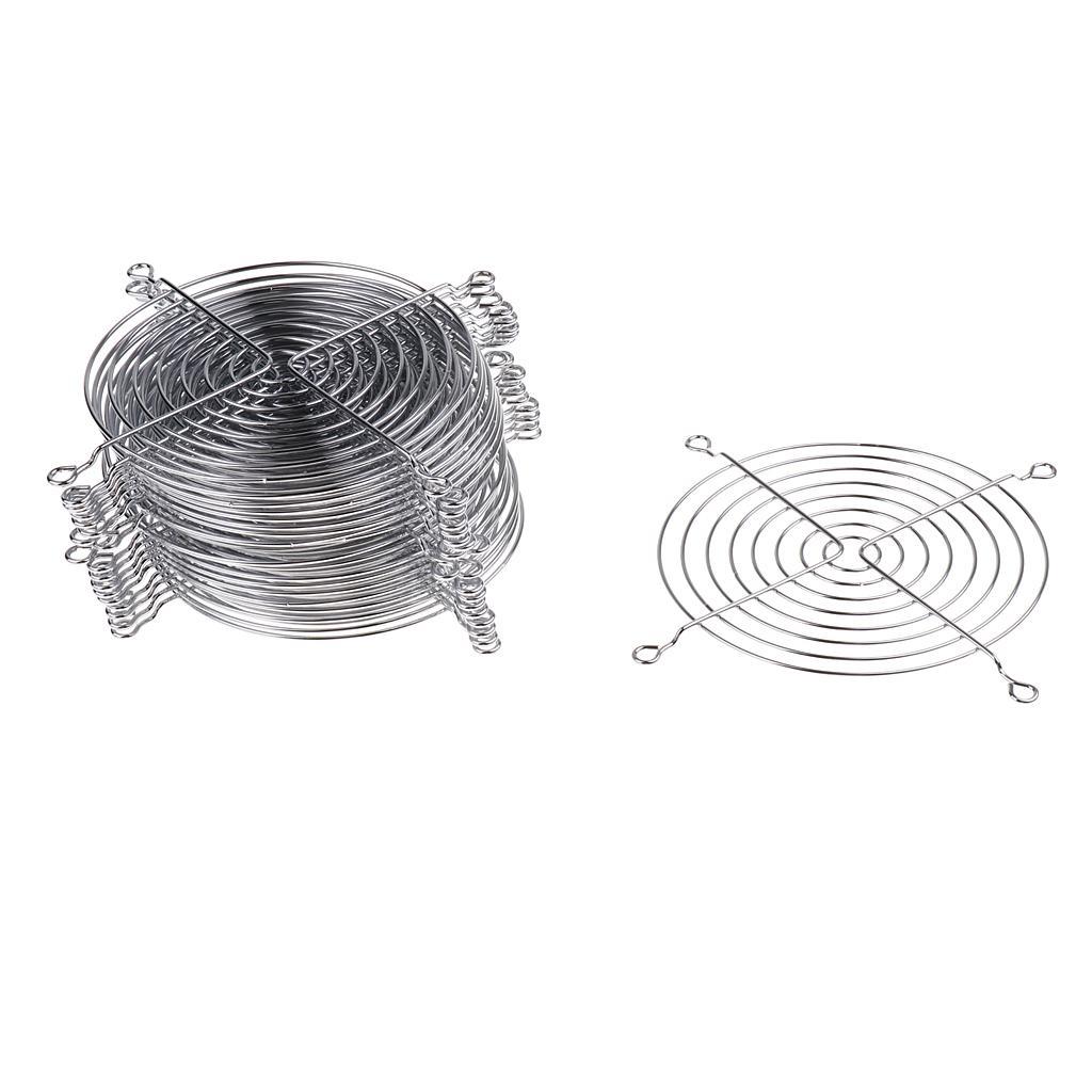 2X 20Pcs Computer Case Cooling Fan Finger Guard Metal Grill Protector 12cmx12cm