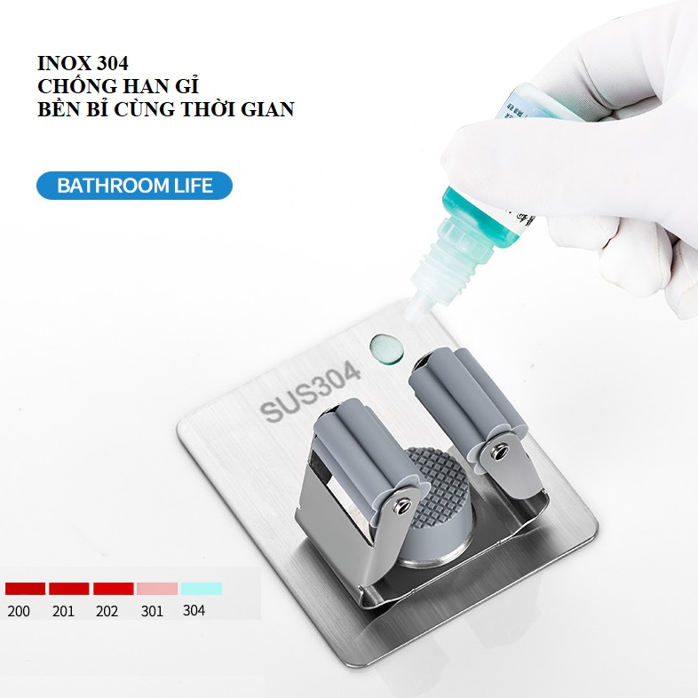 Giá Treo Tường - Móc Treo Cây Lau Nhà, Treo Chổi Inox 304 Dán Tường Cao Cấp