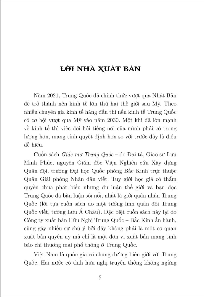 GIẤC MƠ TRUNG QUỐC - Lưu Minh Phúc - Nguyễn Hải Hoành dịch (bìa mềm)