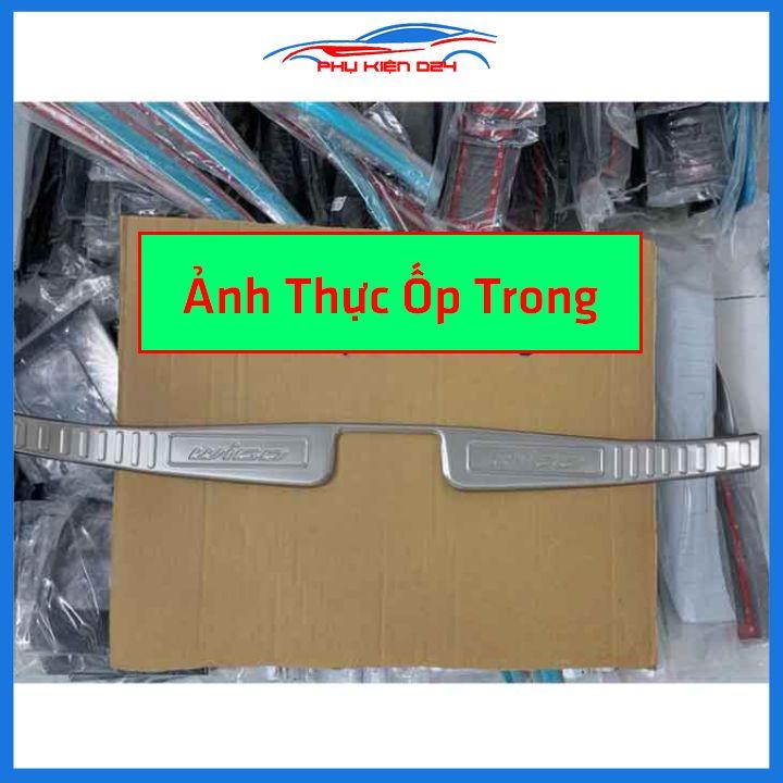 Ốp chống trầy cốp Wigo 2018-2019-2020-20221-2022 inox sáng bóng bảo vệ xe chống va đập