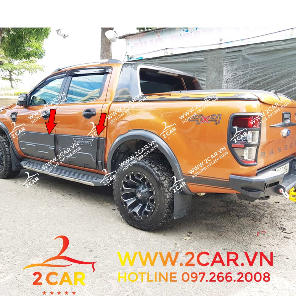 Nẹp Sườn Xe Ford Ranger loại bản to