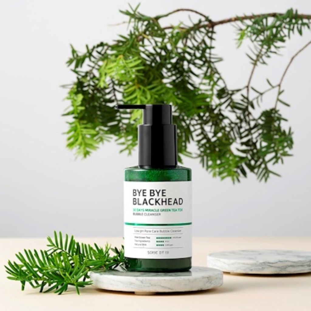 Sữa Rửa Mặt Sủi Bọt Loại Bỏ Mụn Đầu Đen Some By Mi Bye Bye Blackhead 30 Days Miracle Green Tea Tox Bubble Cleanser 120ml