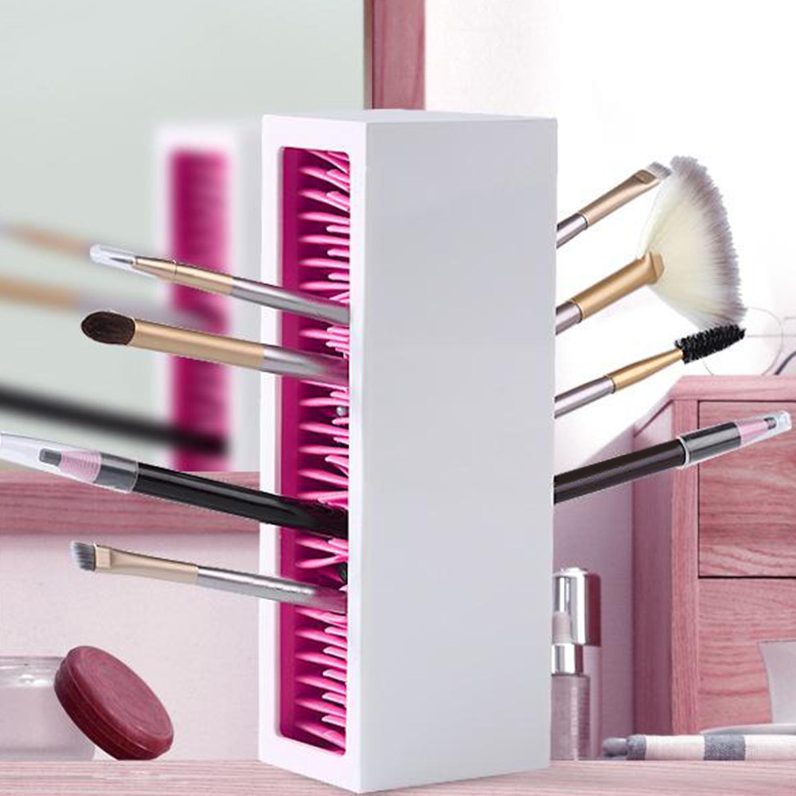 Makeup Brushes Holder Silicone Storage Rack for Cosmetic Tools
