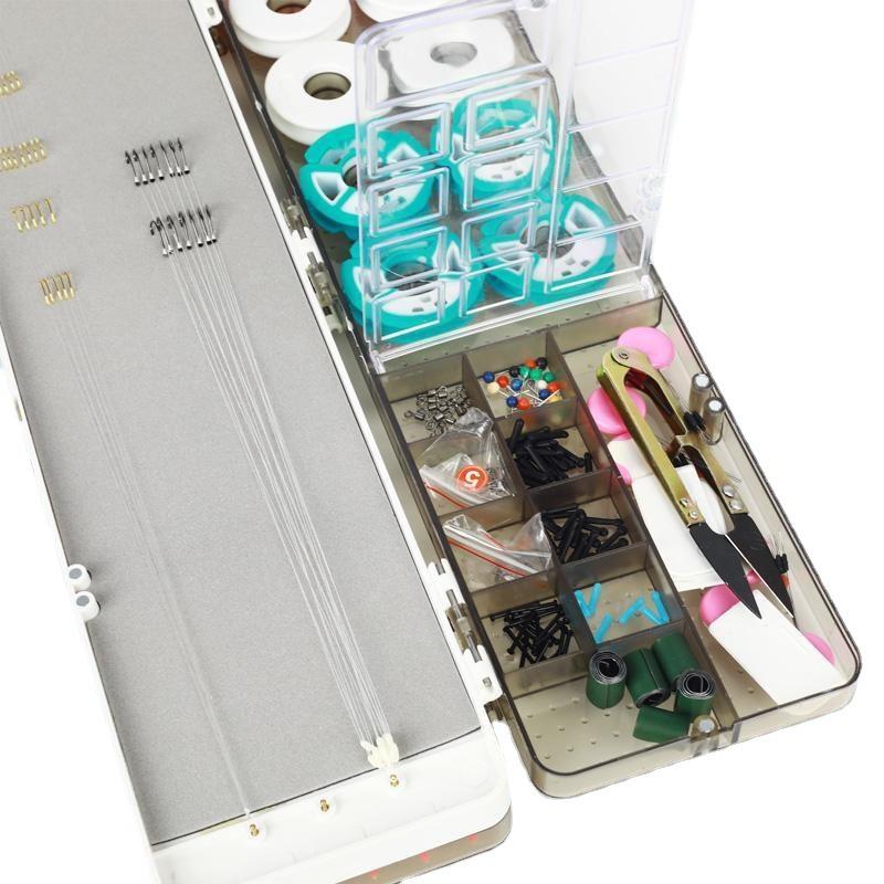 Hộp đựng phao, phụ kiện câu đài ABS 55cm cao cấp hộp đựng phao kèm 16 trục silicon siêu bền, chống nước