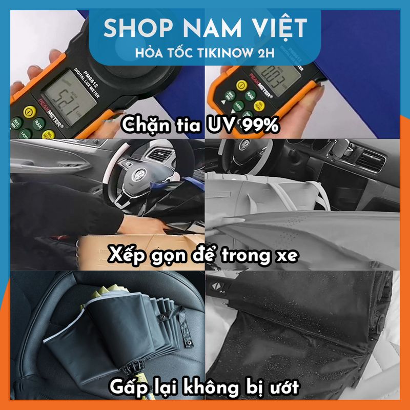 Ô Dù Mở Ngược Gấp Gọn 10 Xương Đóng Mở Một Nút Bấm