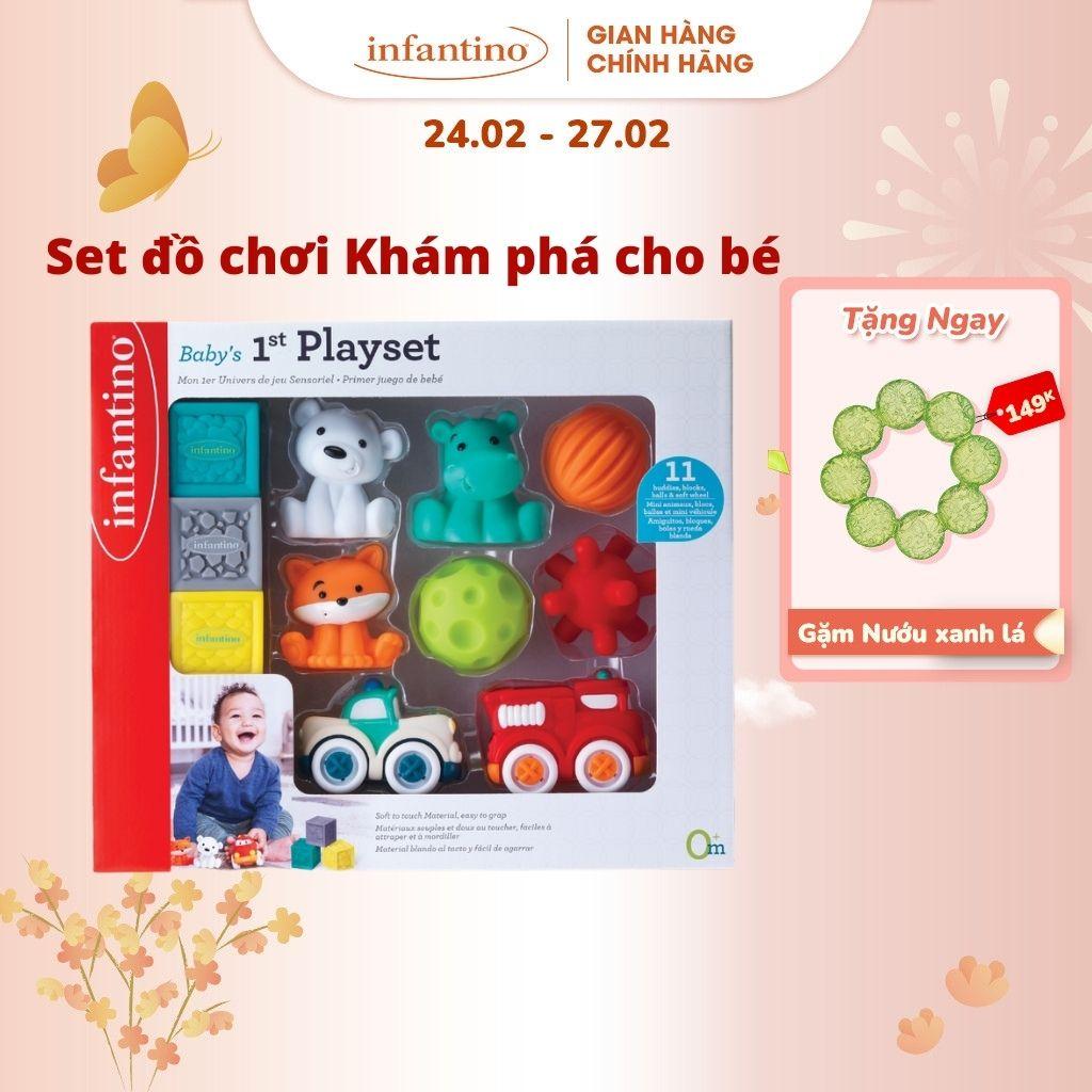 Đồ Chơi Tập Cầm Nắm Cho Bé INFANTINO - Bóng Cảm Giác Giúp Bé Phát Triển Toàn Bộ Kỹ Năng Của Đôi Tay Và Mắt