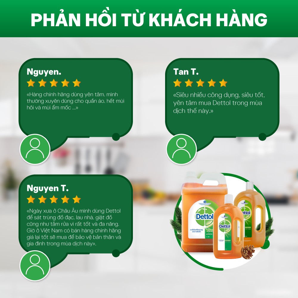 [CRM] Dung Dịch Diệt Khuẩn Đa Năng Dettol 1L