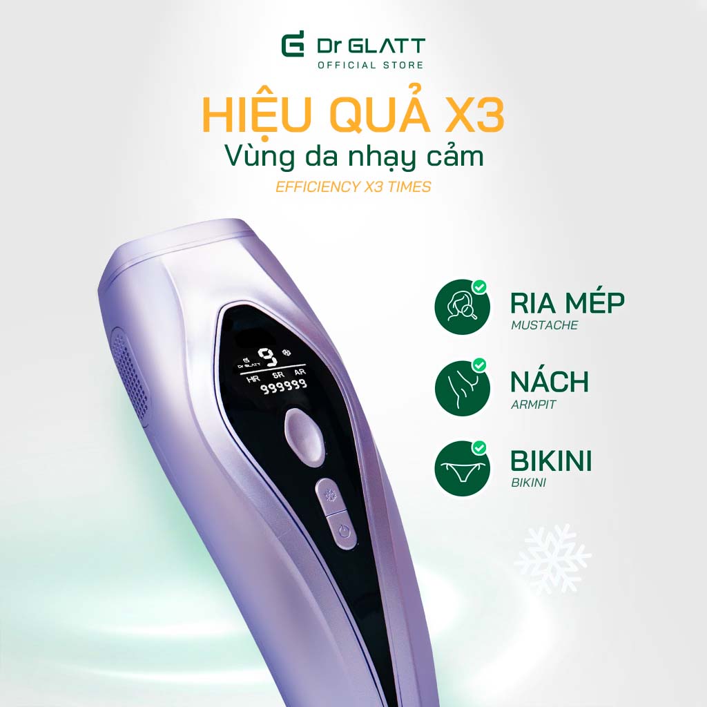 Máy Triệt Lông Mini Triệt Lông Cá Nhân DR GLATT IPL Pro 3.0