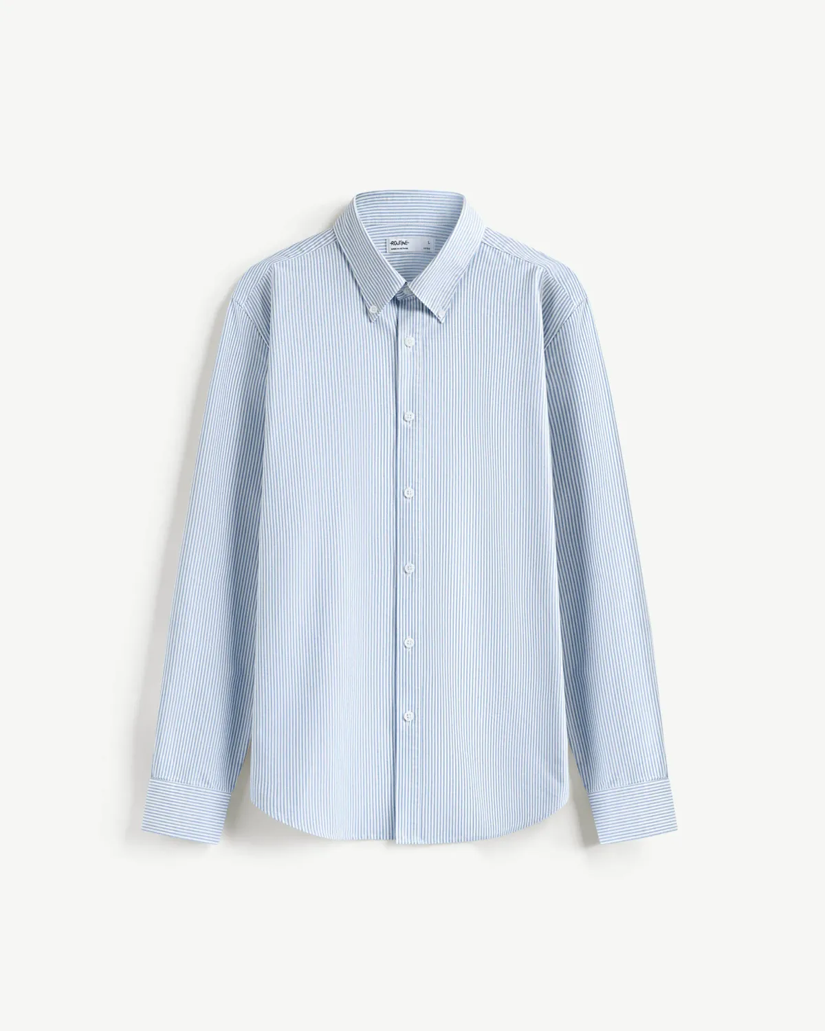 Áo sơ mi tay dài nam oxford kẻ sọc nhỏ. Form Fitted - RT 10S25SHL022 | ROUTINE CÀ MAU
