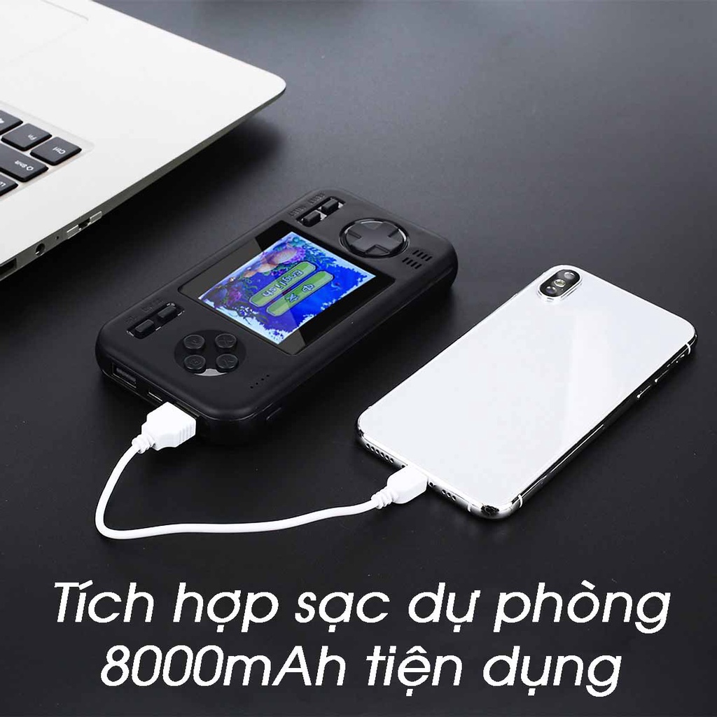 Máy chơi game cầm tay 416 trò Sothing kiêm sạc dự phòng pin 8000mAh- Hàng chính hãng