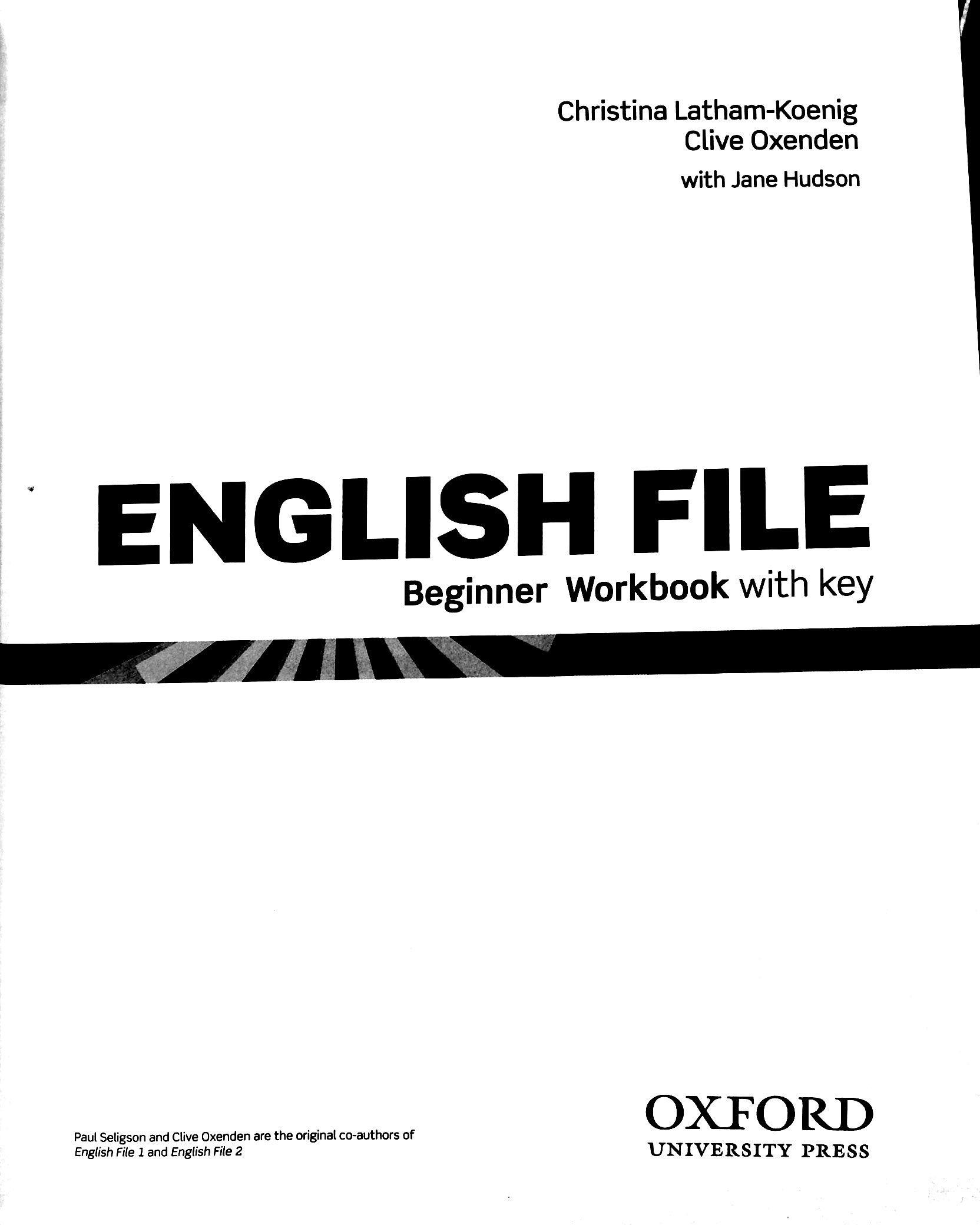 English File: Beginner: Workbook with Key