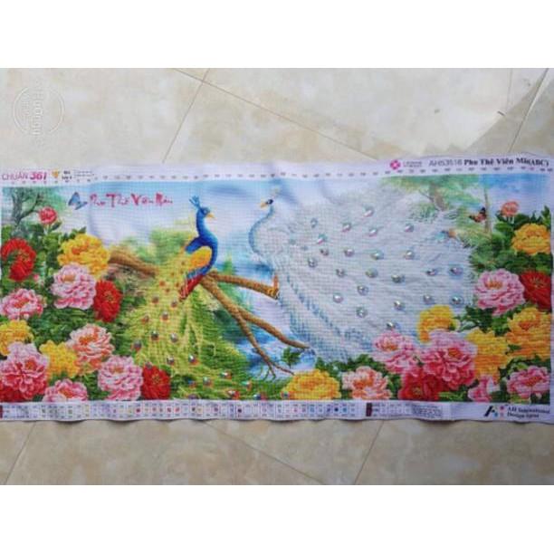 Tranh thêu chữ thập Công Phu Thê Viên Mãn  AL53516