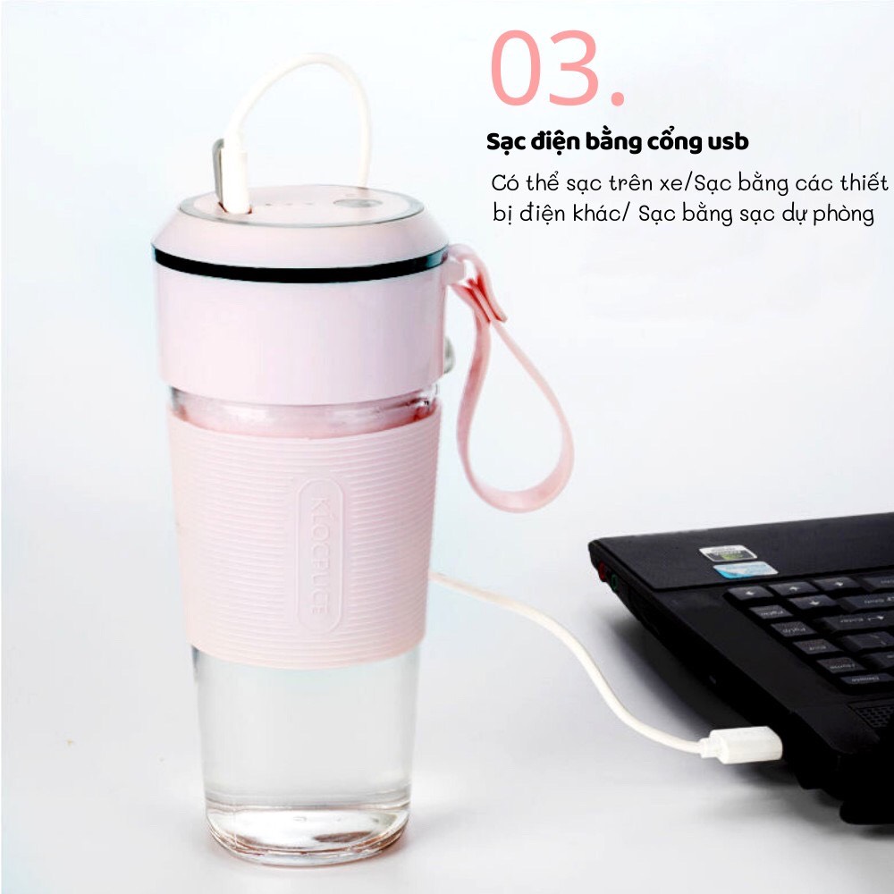 Máy Xay Sinh Tố Cầm Tay YOICE REKKY . máy xay sinh tố mini - Hàng Chính Hãng