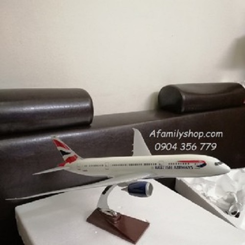 Mô hình máy bay tĩnh B787 British Airways 43cm