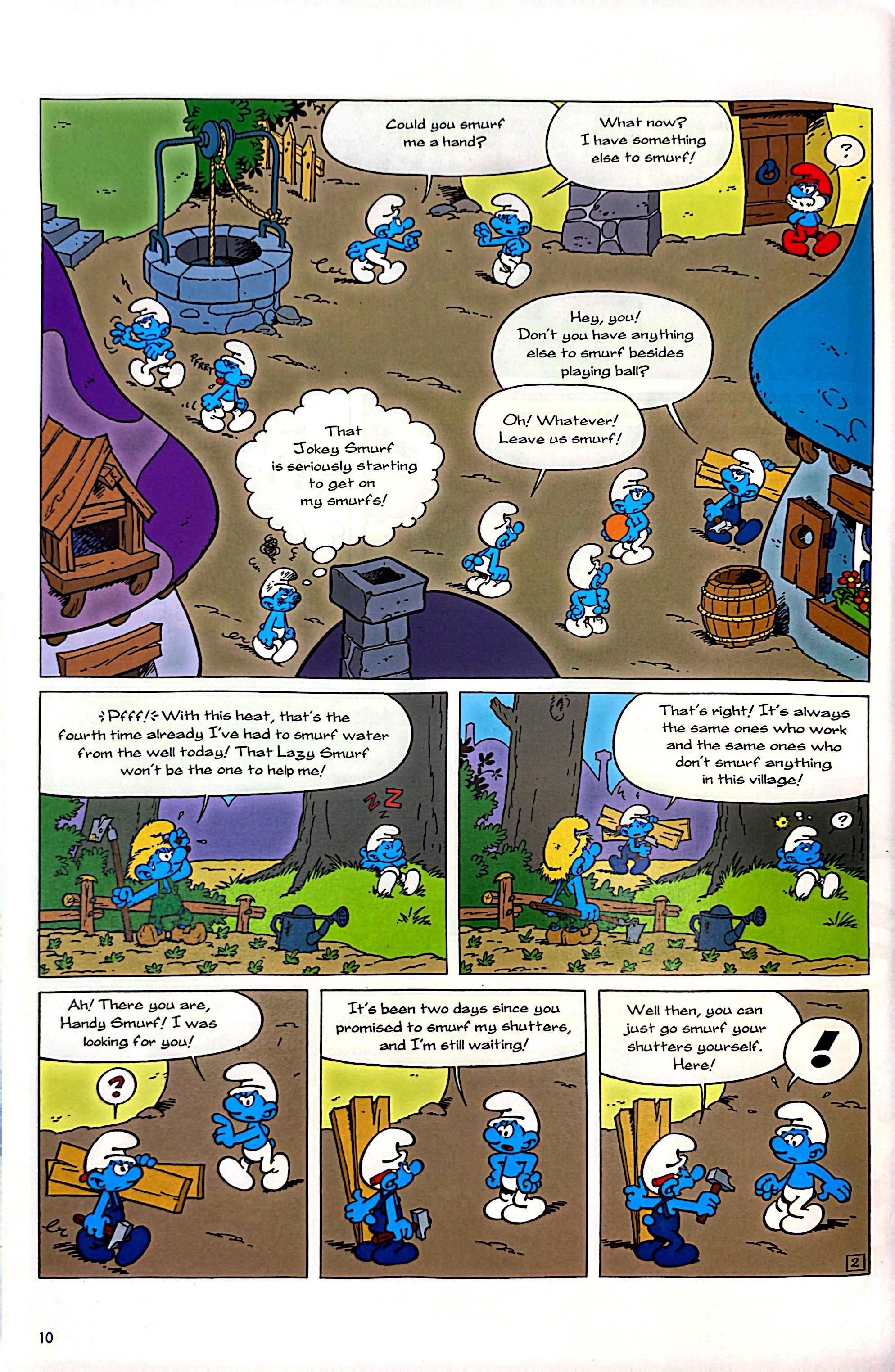 Sách ngoại văn: The Smurfs 3-In-1 #8 - The Smurf Menace, Can't Smurf Progress, And The Smurf Reporter