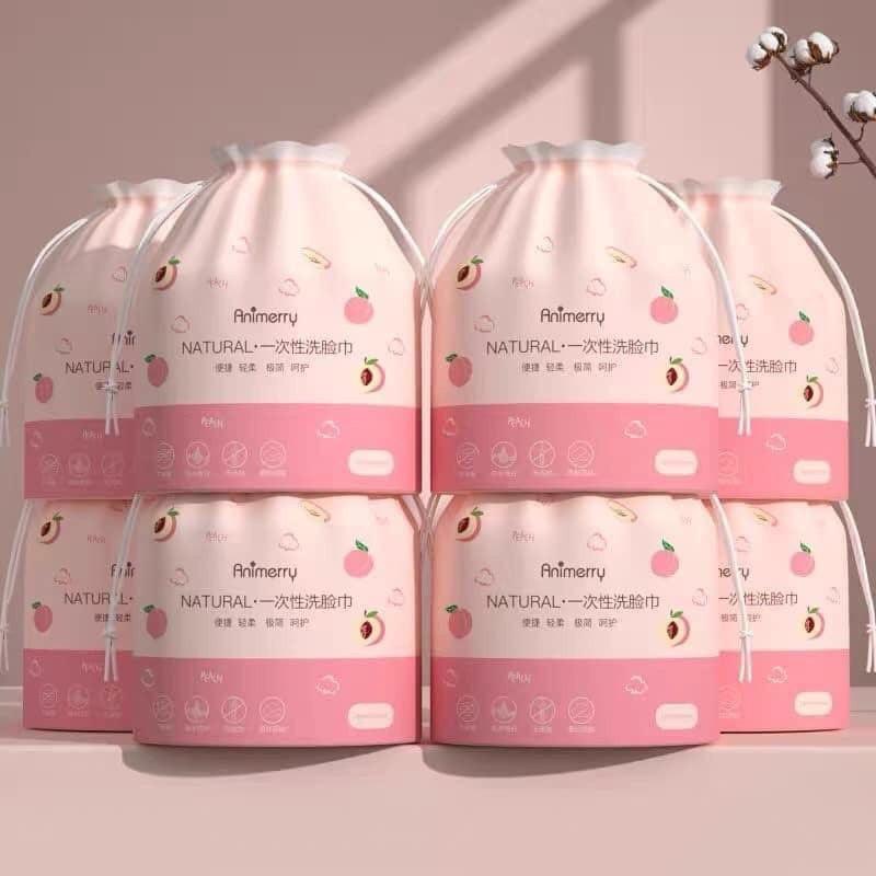 Giấy Lau Mặt Cotton Dùng 1 Lần, Khăn Mặt Khô Cuộn Giấy Tẩy Trang Lau Khô, Lau Ướt<3