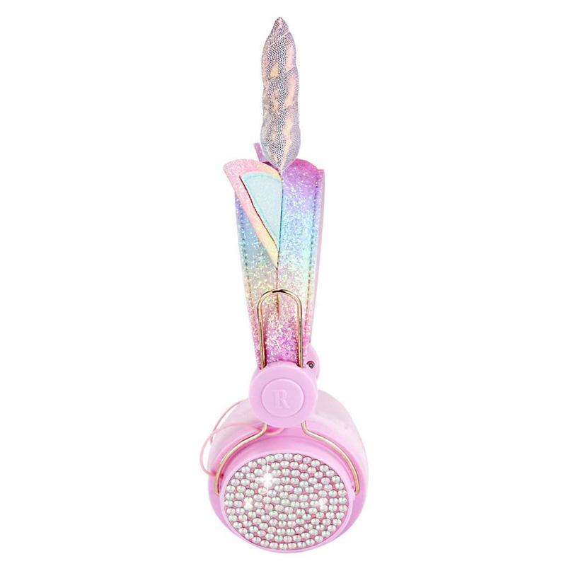 Ngộ Nghĩnh Bé Tai Nghe Nhiều Màu Sắc Kim Cương Kỳ Lân Cô Gái Có Dây Tai Nghe Nhạc Stereo Điện Thoại Tai Nghe Nhét Tai Trẻ Em Giáng Sinh Brithday Quà Tặng