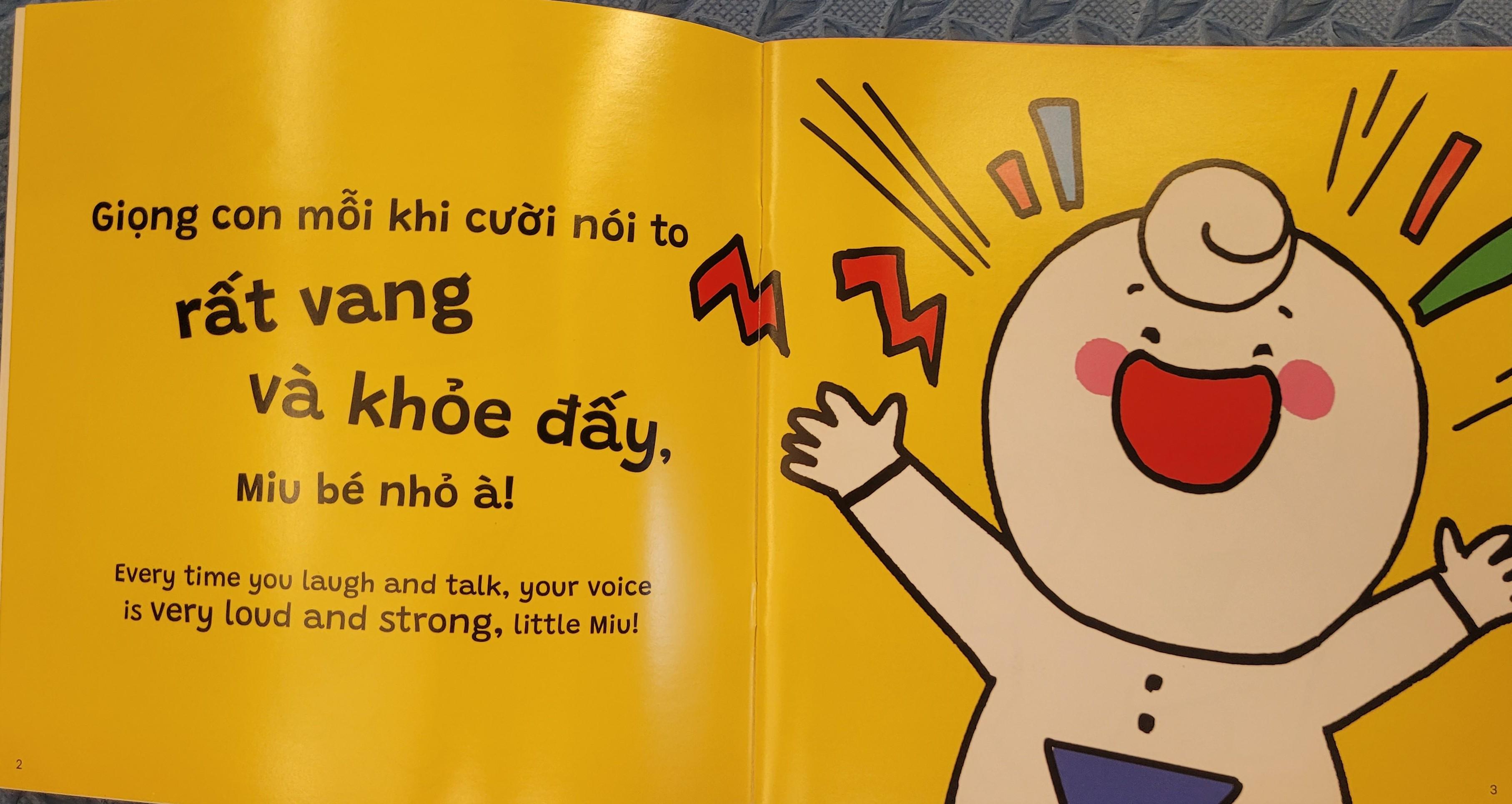 Sách Ehon Miu Bé Nhỏ Phần 4 Song Ngữ - Miu Bé Nhỏ Đừng Nói Oang Oang Nơi Công Cộng Nhé