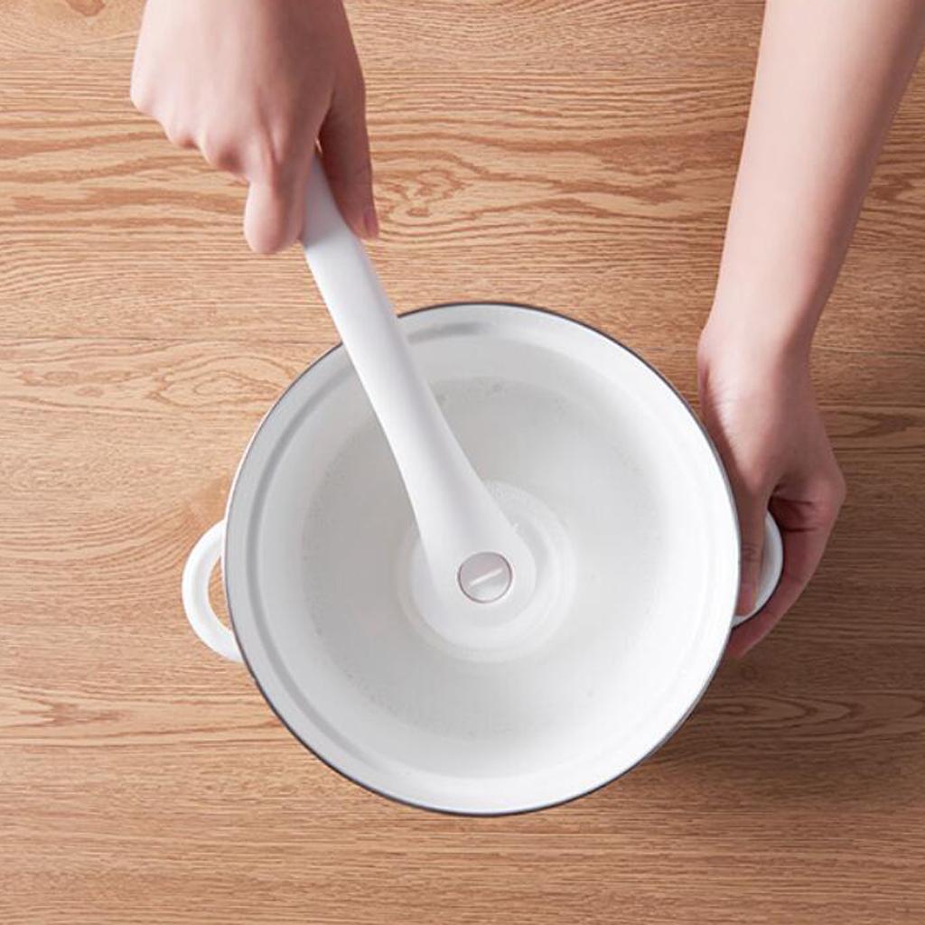 Dish Pan Pot Sponge Brush Cleaner Tool Kitchen Cleaning Scrubber White