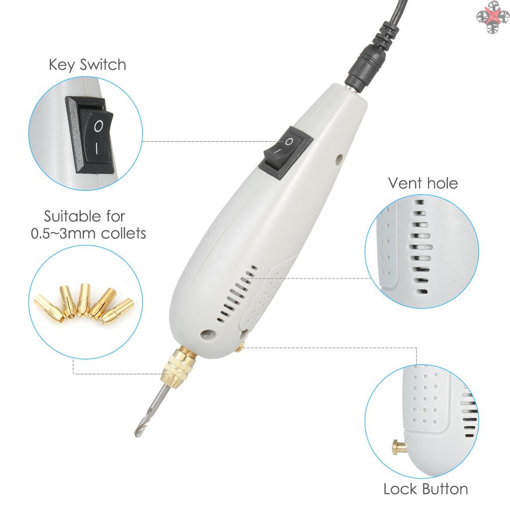 BITS Bộ Máy Khoan Điện Mini Kèm Đĩa Mài Đa Năng