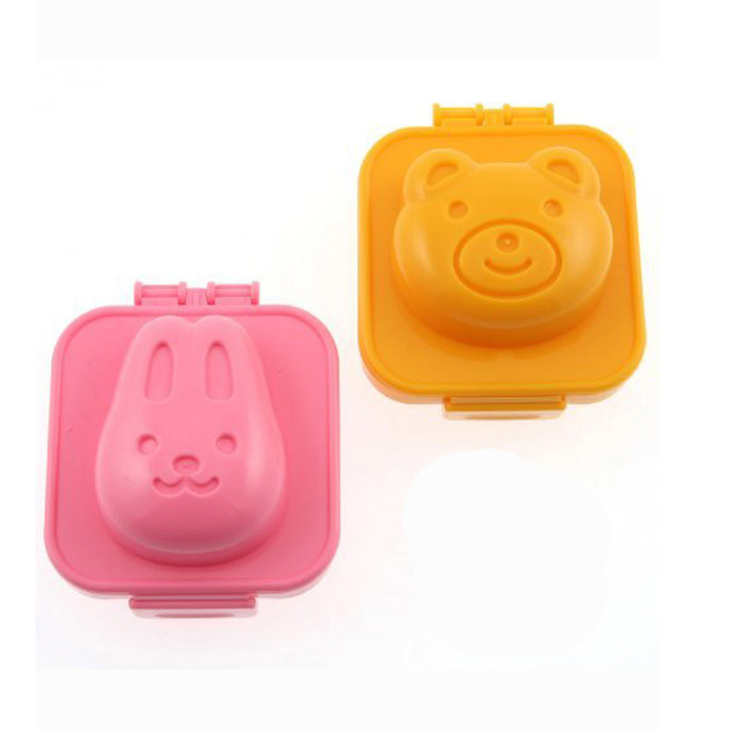 Bộ 2 Khuôn tạo hình cơm, trứng cho bé hình ô tô, cá, thỏ và gấu