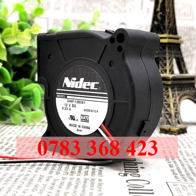 Quạt Tản Nhiệt Máy Chiếu NIDEC D06F-12B3S1 6025 12V 0.33A 6cm