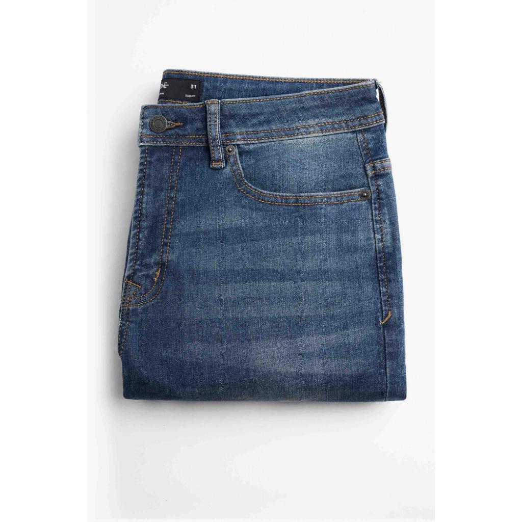 Quần Jean Nam Trơn Xanh đậm và Xanh nhạt Form Slim Fit - 10F22DPA014 | LASTORE MENSWEAR