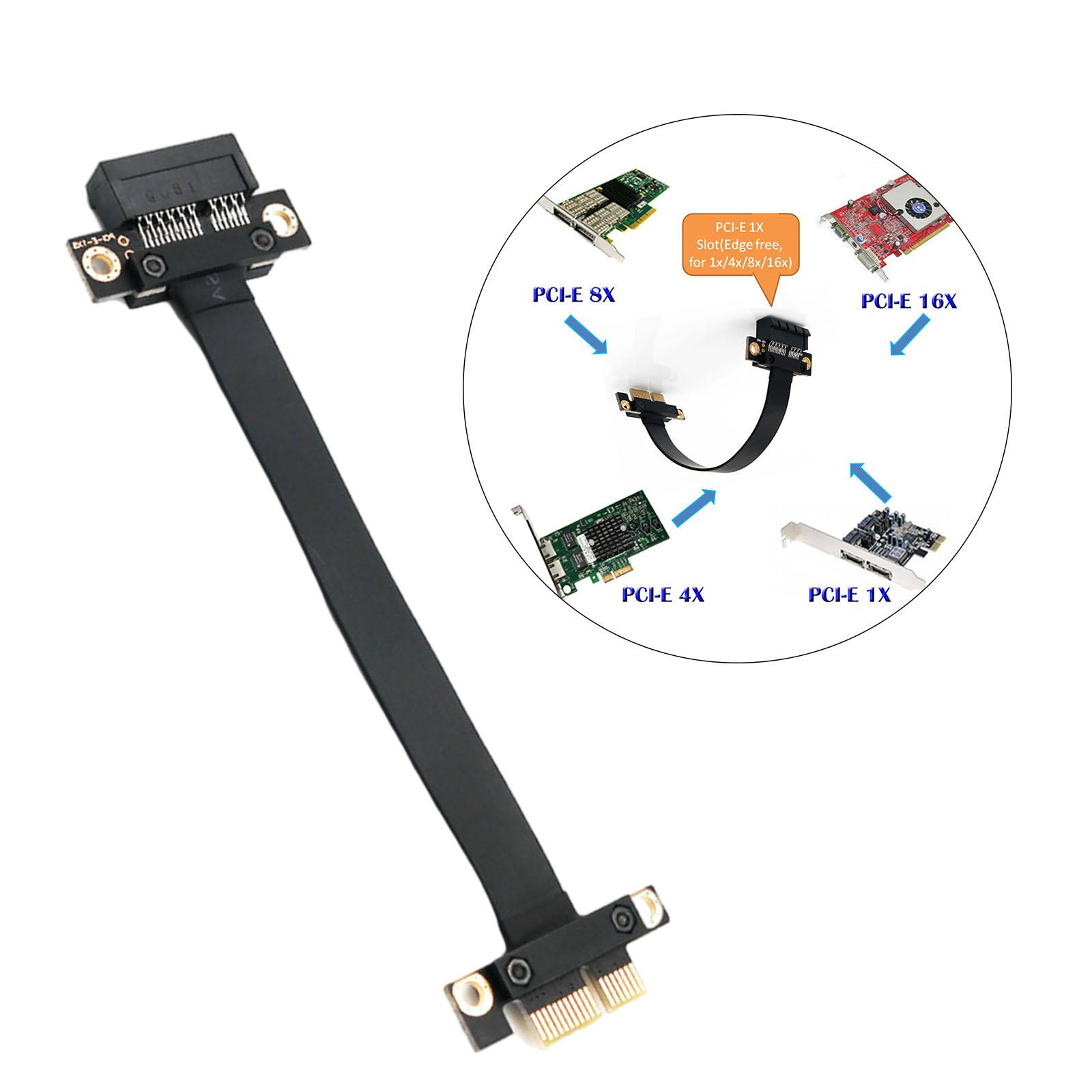 1X Extension PCIe PCIe Extension Cable PCI PCI 1X Extension 180 Degree 20cm