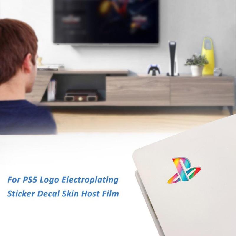 Set 5 Miếng Dán Logo Trang Trí Cho PS5 Dưới Lớp Lót Có 8 Màu
