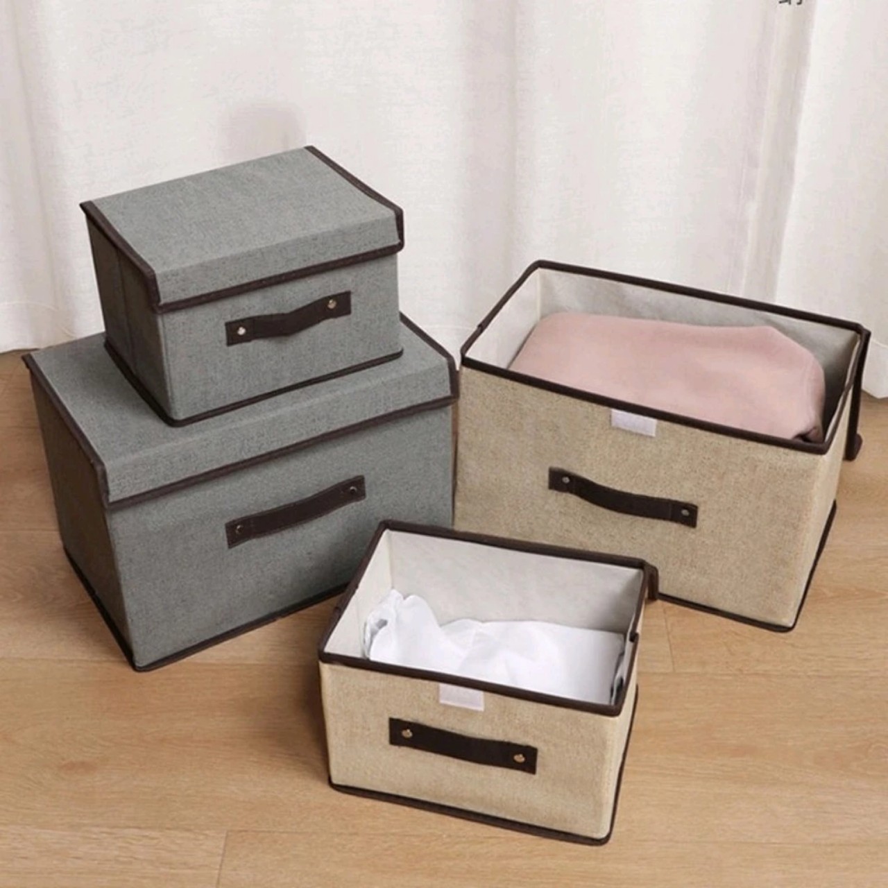 SET 2 HỘP ĐỰNG ĐỒ tiện dụng đa năng có nắp đậy