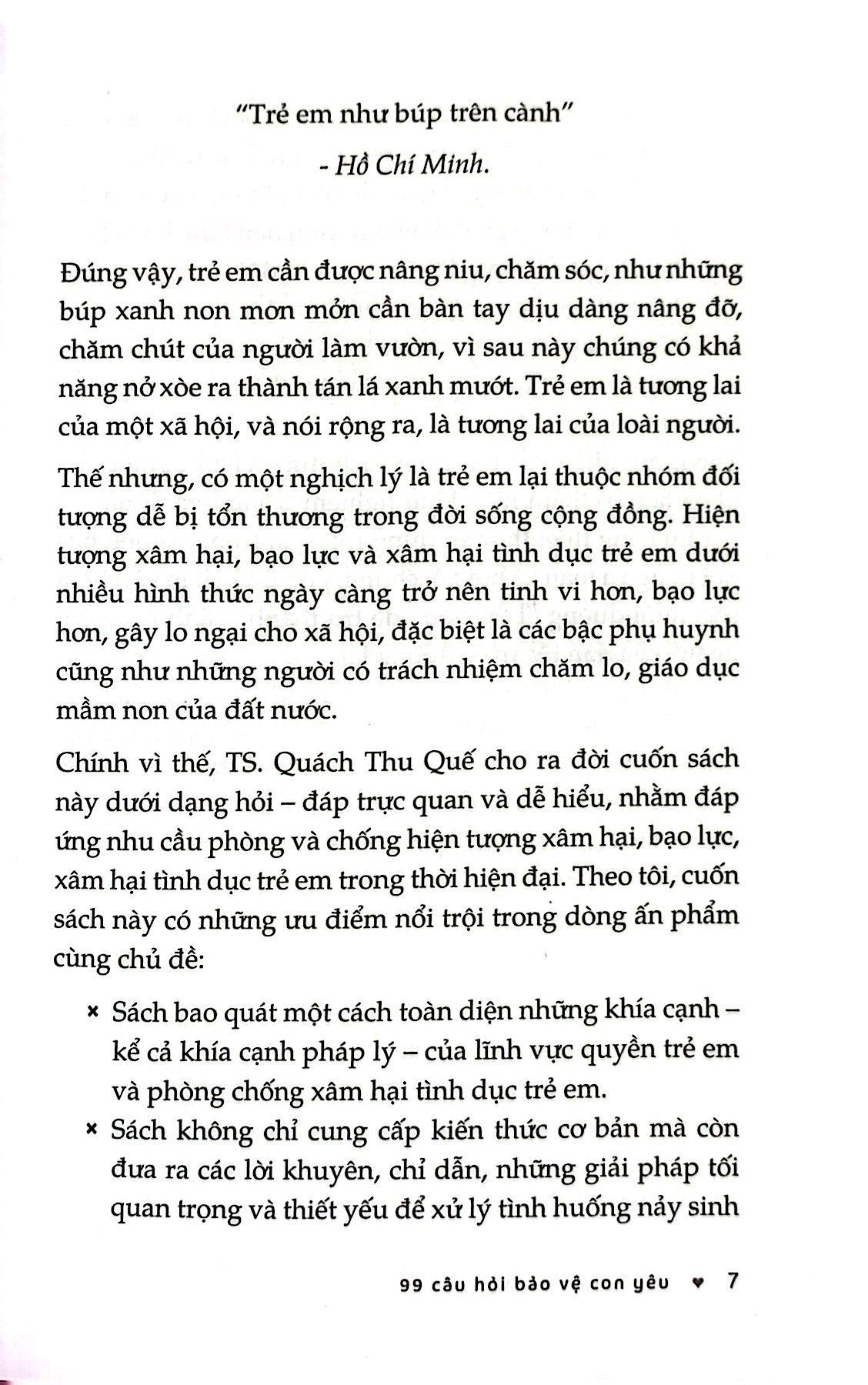 99 Câu Hỏi Bảo Vệ Con Yêu