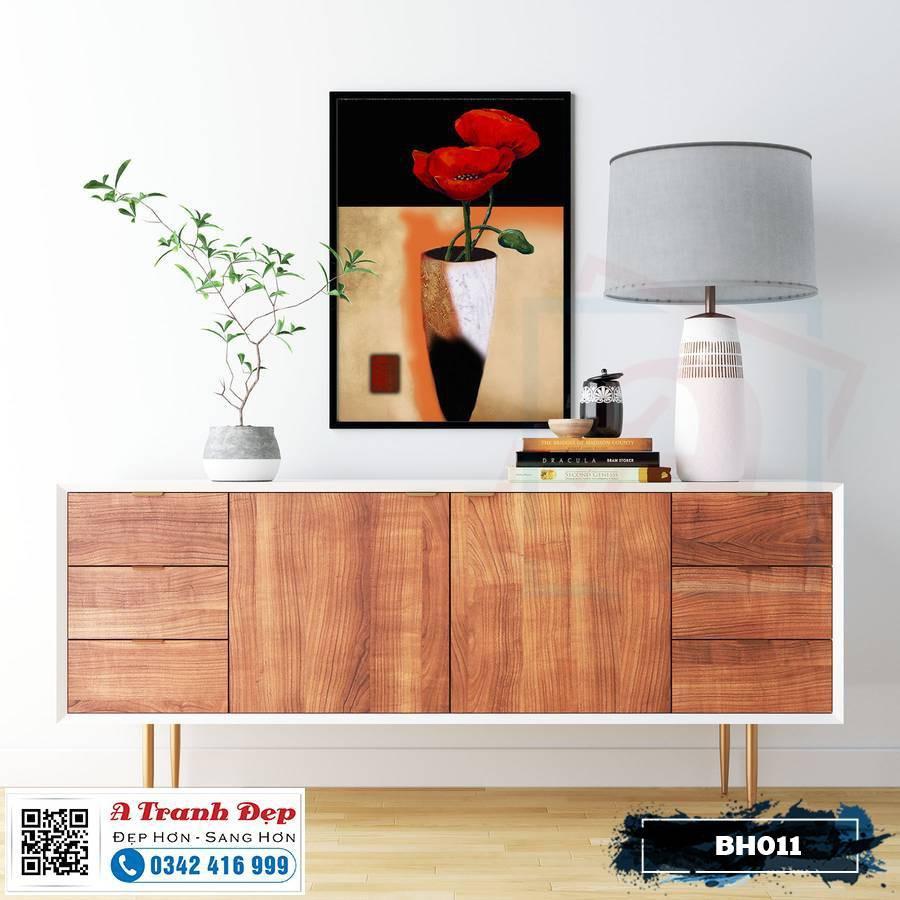 Tranh Canvas bình hoa nghệ thuật - BH011