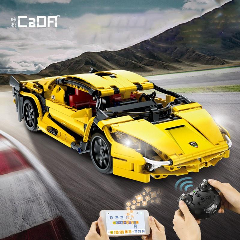 (sẵn) Bộ Đồ Chơi Lắp Ghép Kiểu LEGO Mô Hình Xe Đua LAMBORGHINIS CaDa C51055 Điều Khiển RC (2 Chế Độ) Với 456 Chi Tiết