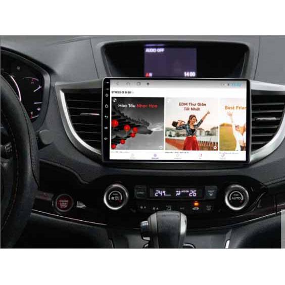 Mặt dưỡng kèm dây nguồn lắp màn hình android cho xe HONDA CRV 2014-2017