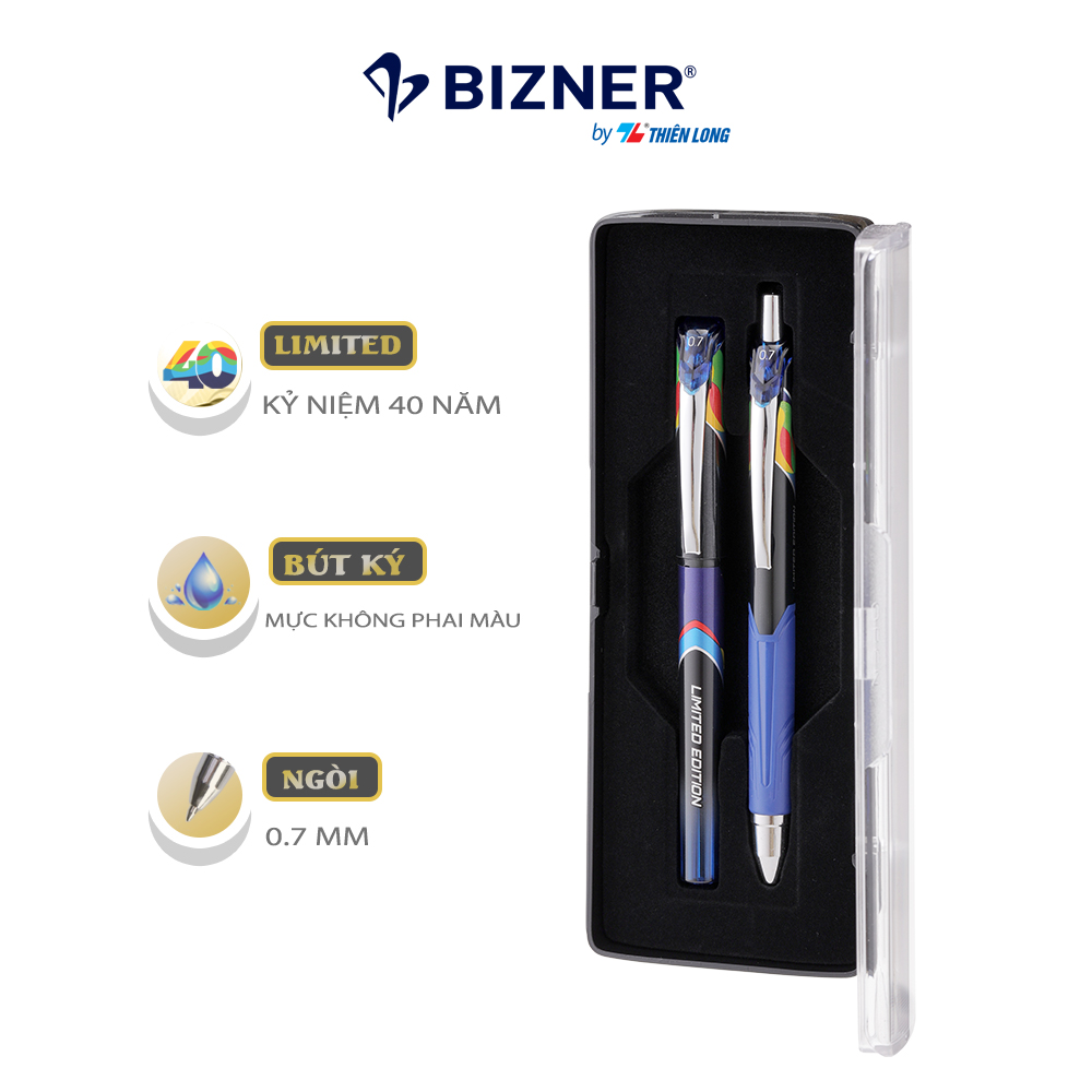 Bộ 2 Bút gel Thiên Long Bizner BIZ-KIT20/40years - Bút ký không phai màu