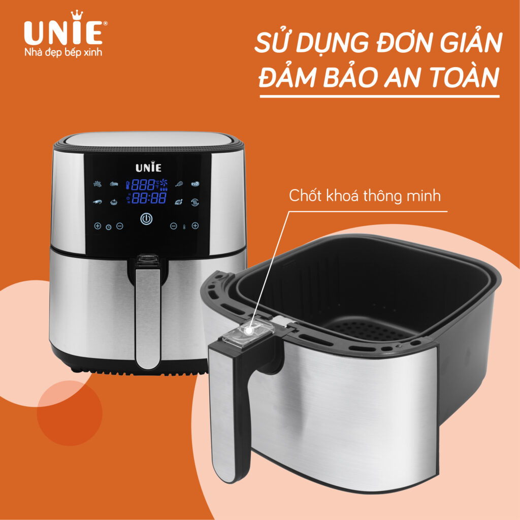 Nồi chiên không dầu đa năng Unie UE-800. Hàng chính hãng