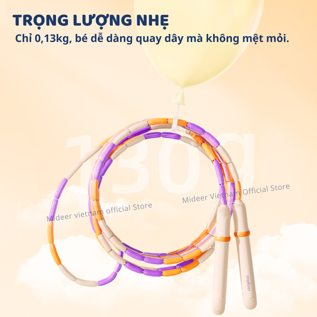 Dây nhảy thể dục chuỗi hạt  Mideer Soft Beaded Jump Rope