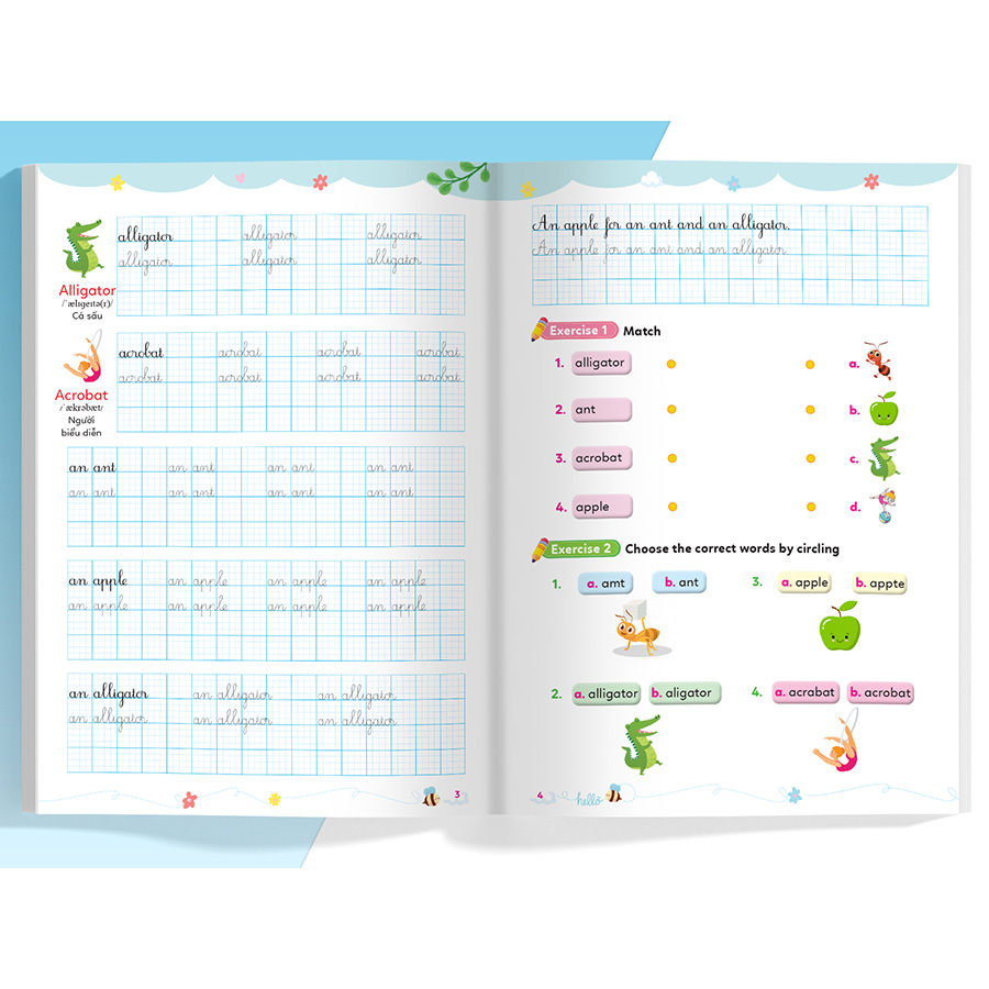 Luyện viết chữ đẹp tiếng Anh My Phonics grade 1