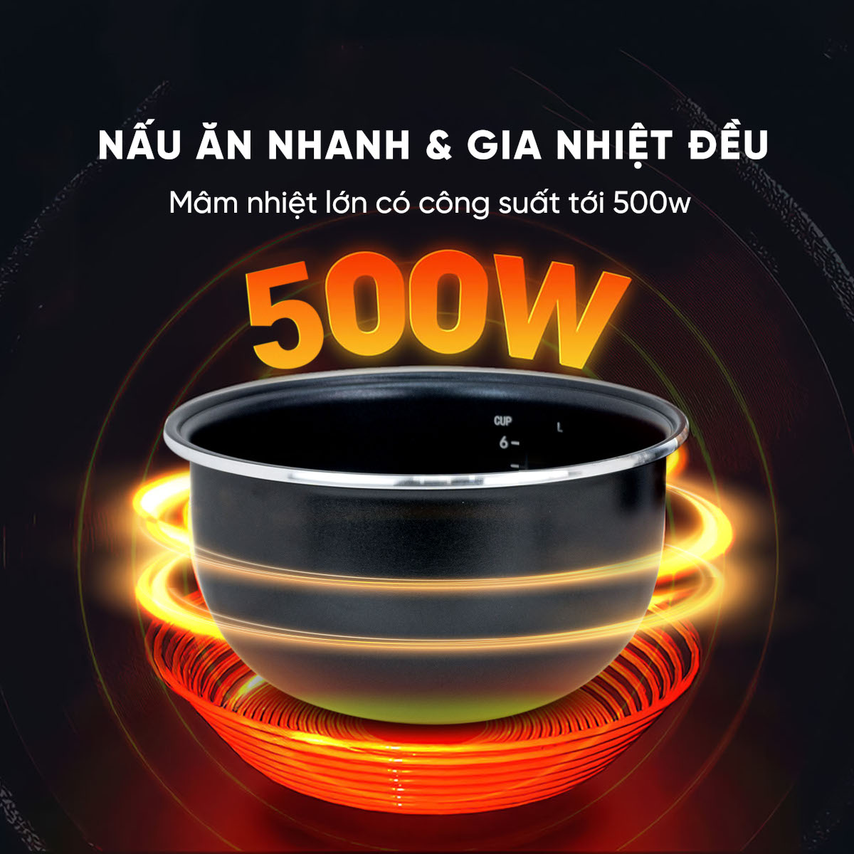 Nồi cơm điện cao cấp Kalpen R8 dung tích 1.2L công suất 500W chuẩn Đức, bảo hành 2 năm - Hàng chính hãng