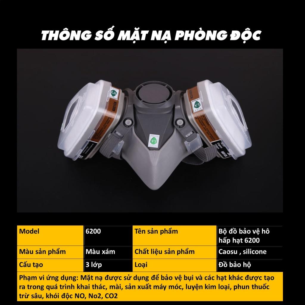 Mặt nạ phòng độc , mặt nạ chống độc kèm kính giá rẻ mặt nạ phòng độc, chống bụi, chống hơi độc hại, hóa chất, phòng cháy
