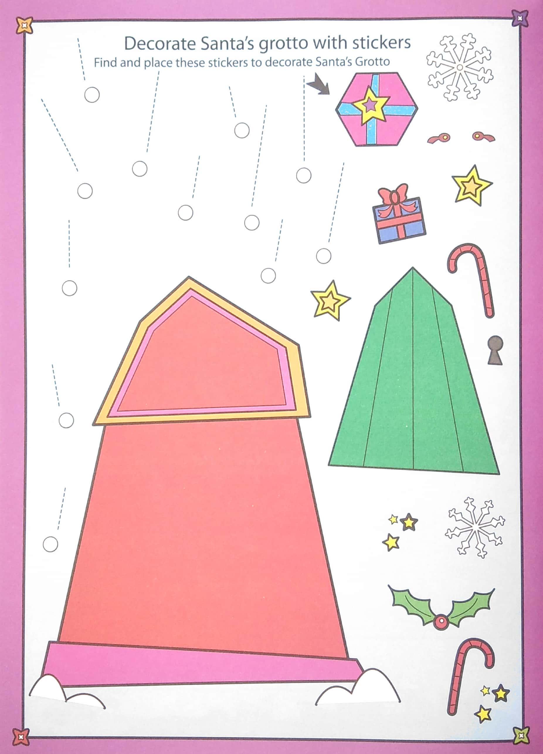 My First Christmas Sticker Book: Santa's Grotto