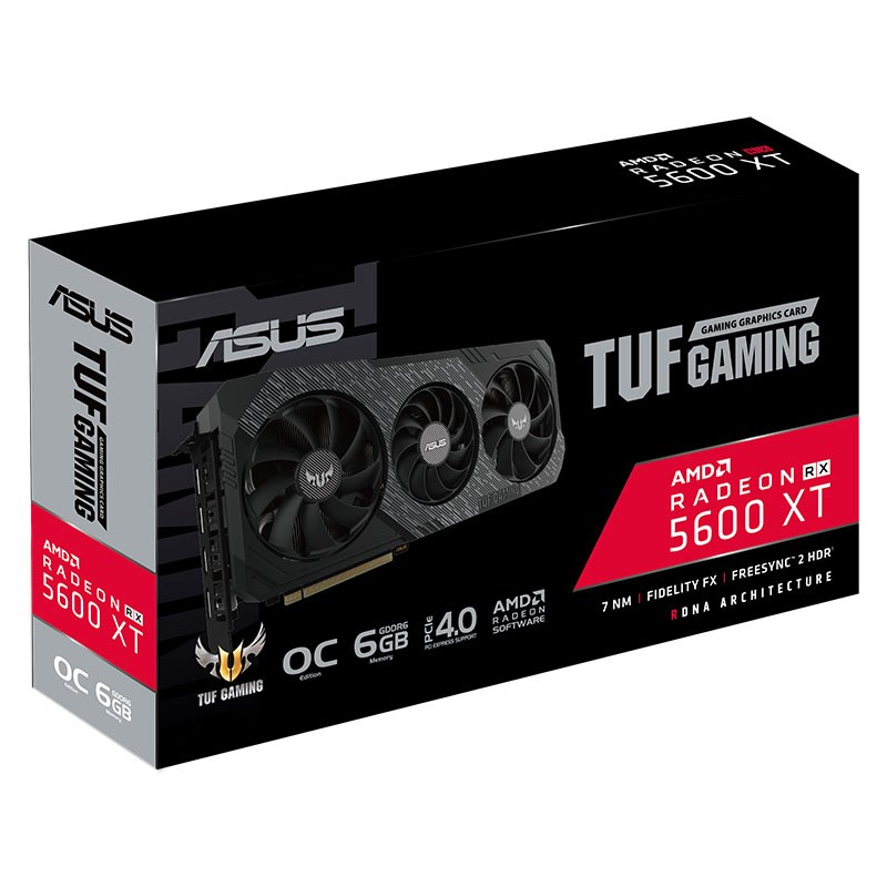 Card Màn Hình VGA ASUS TUF 3-RX5600XT-O6G-EVO-GAMING GDDR6 6GB 192-bit HDMI / DP - Hàng Chính Hãng