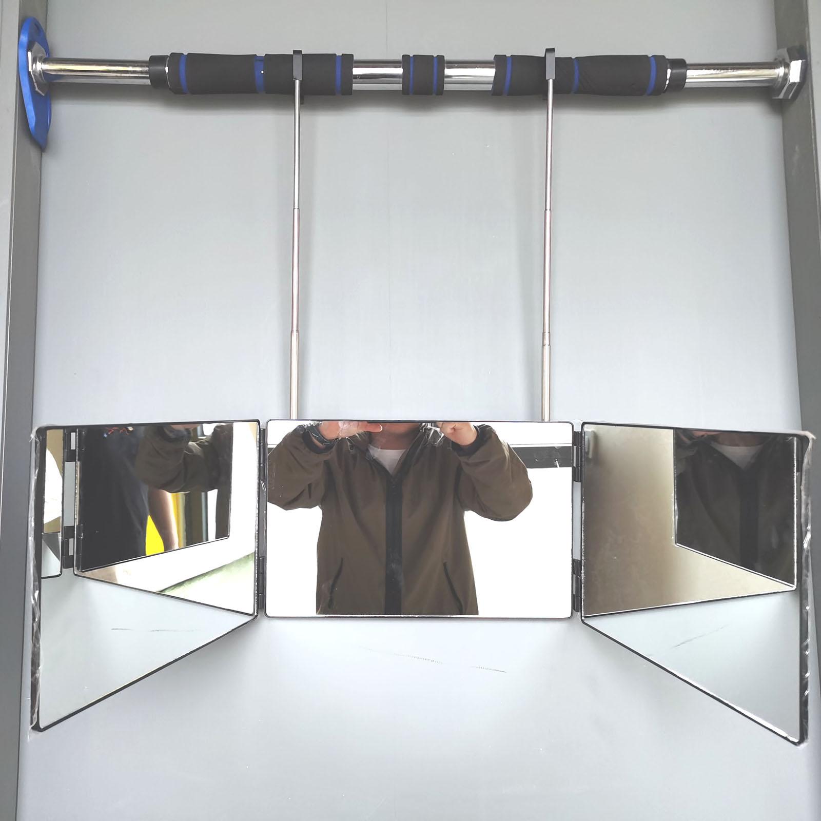 Self Hair Cutting Styling 3 Way Mirror Trifold Mirror Tools Make-Up Mirror