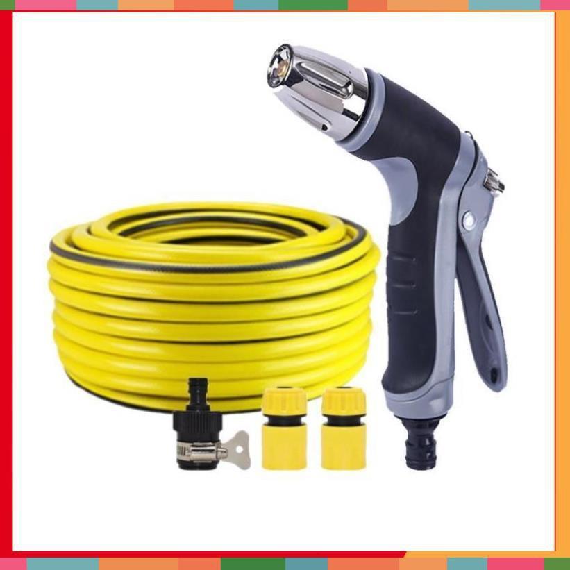 Bộ dây và vòi xịt rửa xe tưới cây tăng áp 7-10m  206817